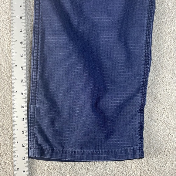 Carhartt Pants Mens 40x30 Blue Broxton Loose Fit Cargo Pockets Workwear‎ Read - Picture 5 of 8